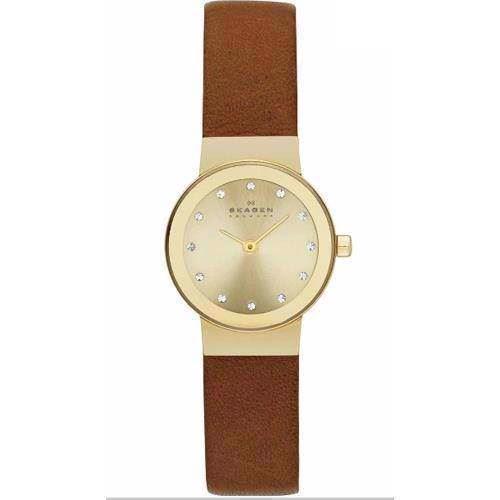 Image of forgyldt Freja quartz Dame ur fra Skagen